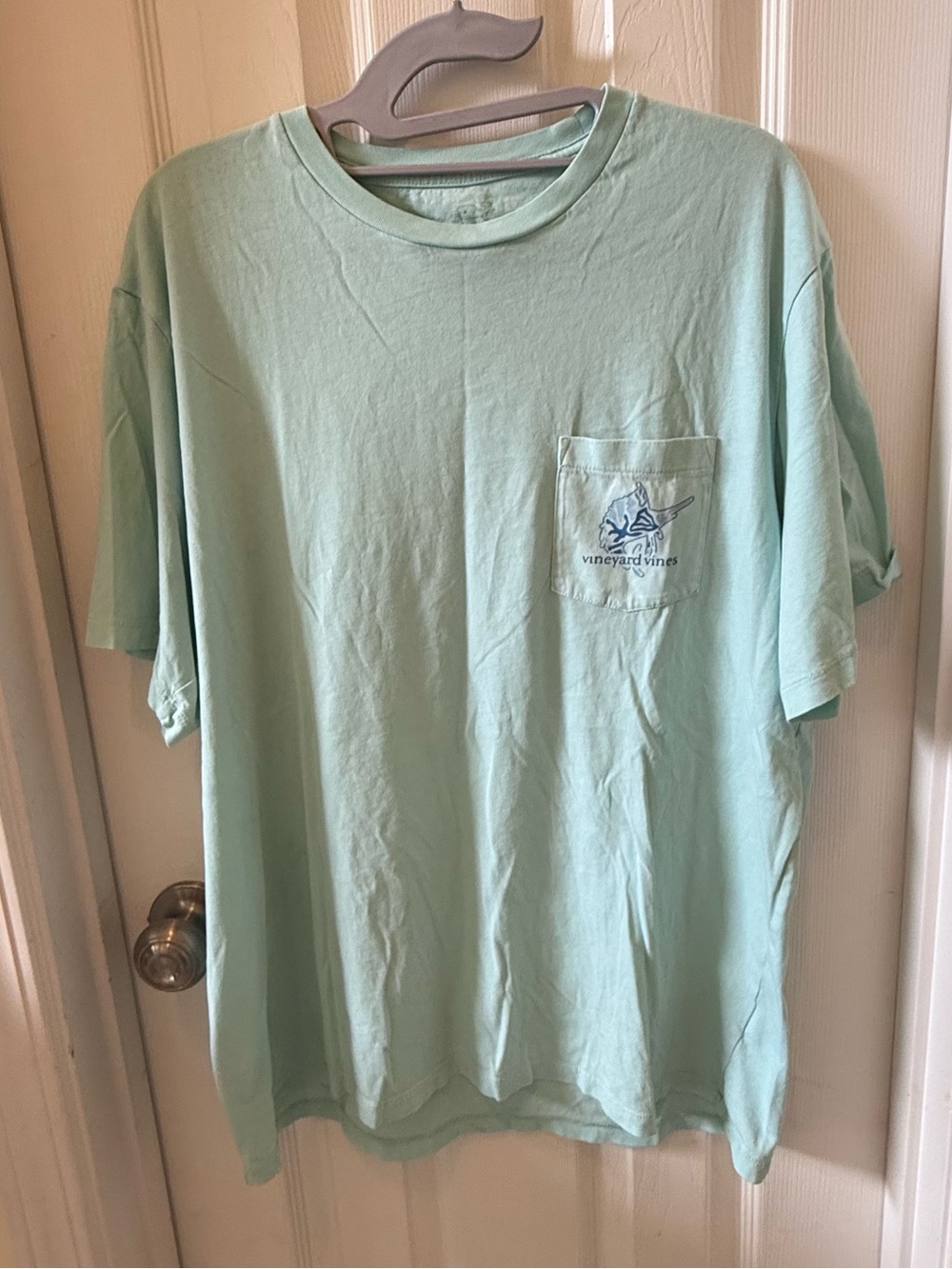 Vineyard Vines Mint Green Short-Sleeve Pocket Tee